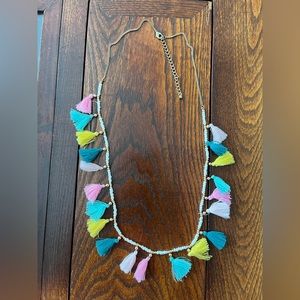 Adjustable tassel necklace